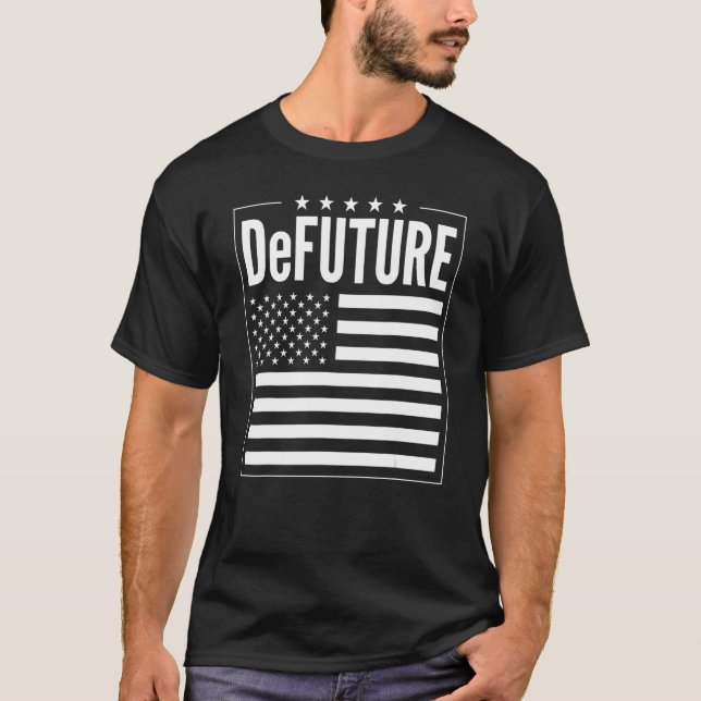 DeFUTURE Ron Desantis Florida American Flag T-Shirt (Front)