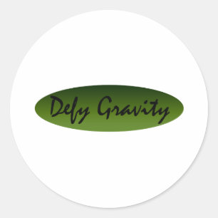 Defy Gravity Classic Round Sticker
