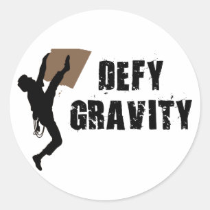 Defy Gravity Classic Round Sticker