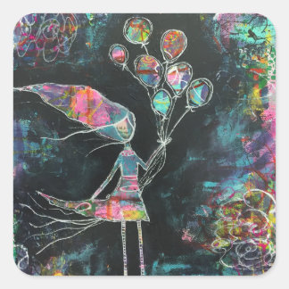 Defy Logic Art Stickers