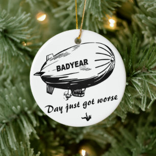 Defying Gravity of a Bad Year 🎈 Ceramic Tree Decoration