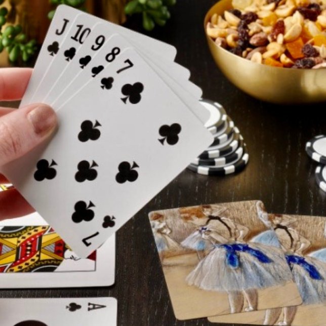 Dega’s Dancer With Blue Ribbon Playing Cards (Poker cards easy to shuffle, smooth card stock. Dimensions: 2.5" x 3.5”. 
)