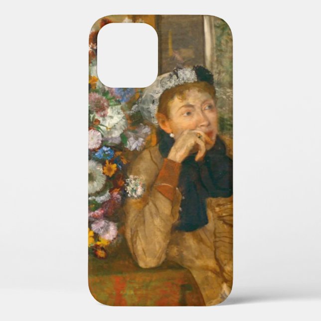 Degas A Woman Seated Beside a Vase of Flowers Case-Mate iPhone Case (Back)