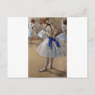 degas ballerina art postcard
