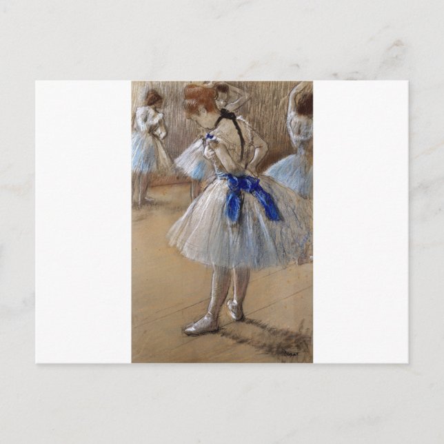 degas ballerina art postcard (Front)