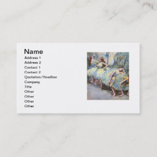 Degas Ballet Dancer Art Dancers Painting Business Card