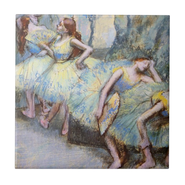 Degas Ballet Dancer Art Dancers Painting Tile (Front)
