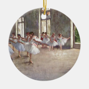 Degas Ballet Dancers Ceramic Tree Decoration