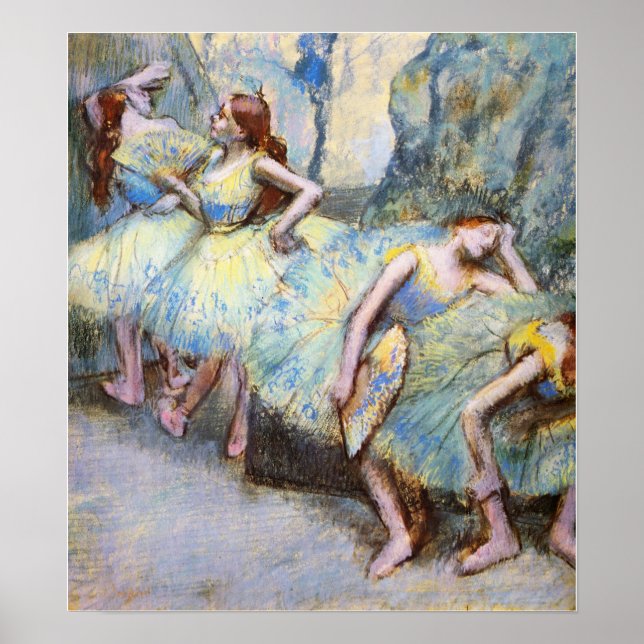 Degas - Ballet Dancers In The Wings 1900 Poster (Front)