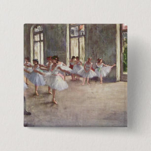 Degas' Ballet Rehearsal 15 Cm Square Badge