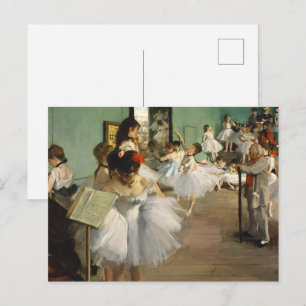 Degas Ballet Rehearsal Dance Class Ballerina Art Postcard