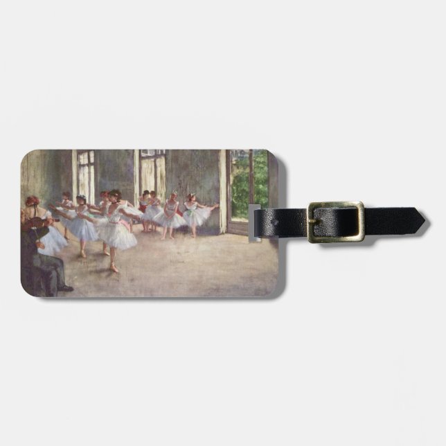 Degas' Ballet Rehearsal Luggage Tag (Front Horizontal)