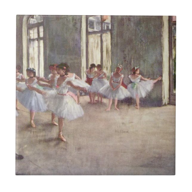 Degas' Ballet Rehearsal Tile (Front)