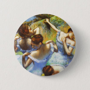 Degas Blue Dancers button