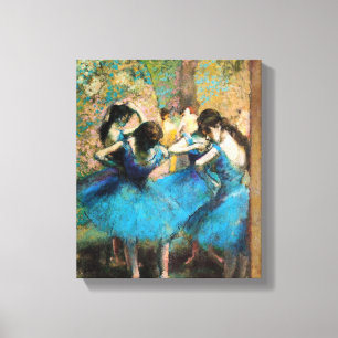 Degas Blue Dancers Canvas Print