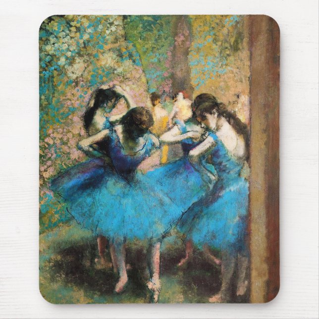 Degas Blue Dancers Mouse Mat (Front)