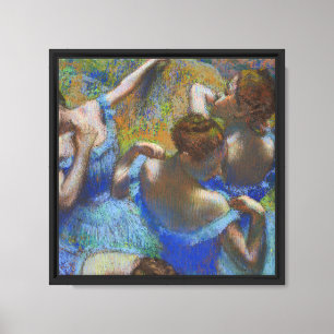 Degas Blue Dancers Pastel Fine Art Masterpiece Canvas Print