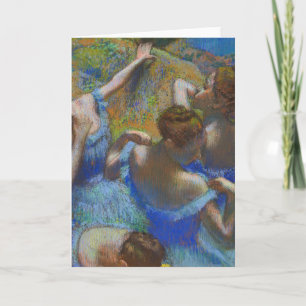 Degas Blue Dancers Pastel Fine Art Masterpiece Card