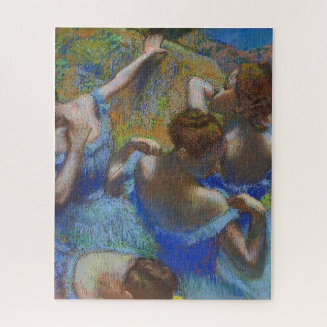 Degas Blue Dancers Pastel Fine Art Masterpiece Jigsaw Puzzle (Vertical)