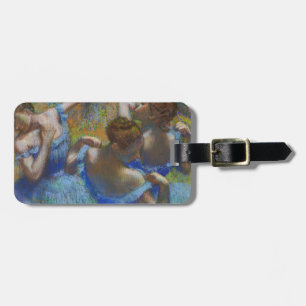 Degas Blue Dancers Pastel Fine Art Masterpiece Luggage Tag