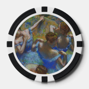 Degas Blue Dancers Pastel Fine Art Masterpiece Poker Chips
