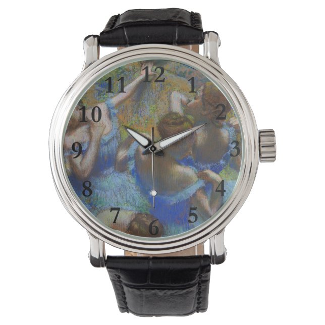 Degas Blue Dancers Pastel Fine Art Masterpiece Watch (Front)