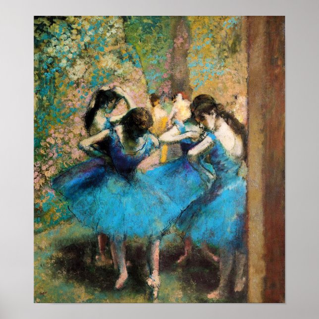 Degas Blue Dancers Poster (Front)