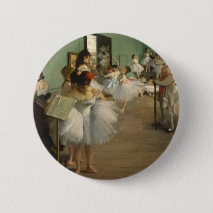 Degas Dance Class Ballet Dancers Ballerina Art 6 Cm Round Badge
