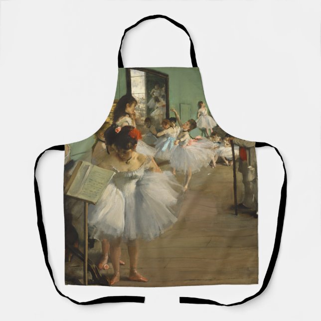 Degas Dance Class Ballet Dancers Ballerina Art Apron (Front)