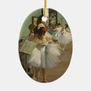 Degas Dance Class Ballet Dancers Ballerina Art Ceramic Tree Decoration