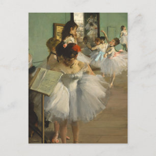 Degas Dance Class Ballet Dancers Ballerina Art Postcard