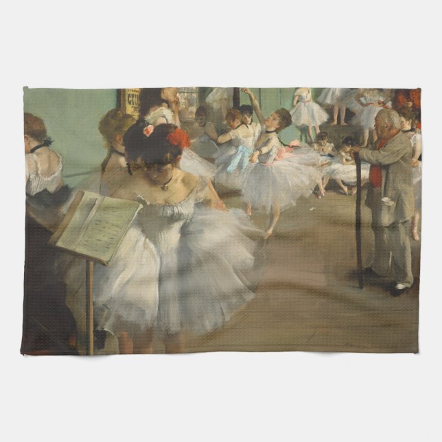 Degas Dance Class Ballet Dancers Ballerina Art Tea Towel (Horizontal)