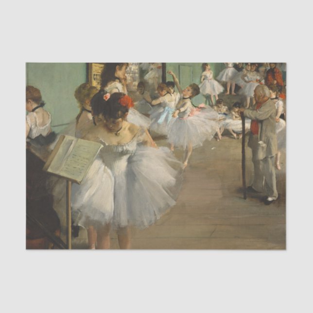 Degas Dance Class Ballet Dancers Ballerina Art Tissue Paper (Front)