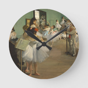 Degas Dance Class Ballet Dancers Round Clock