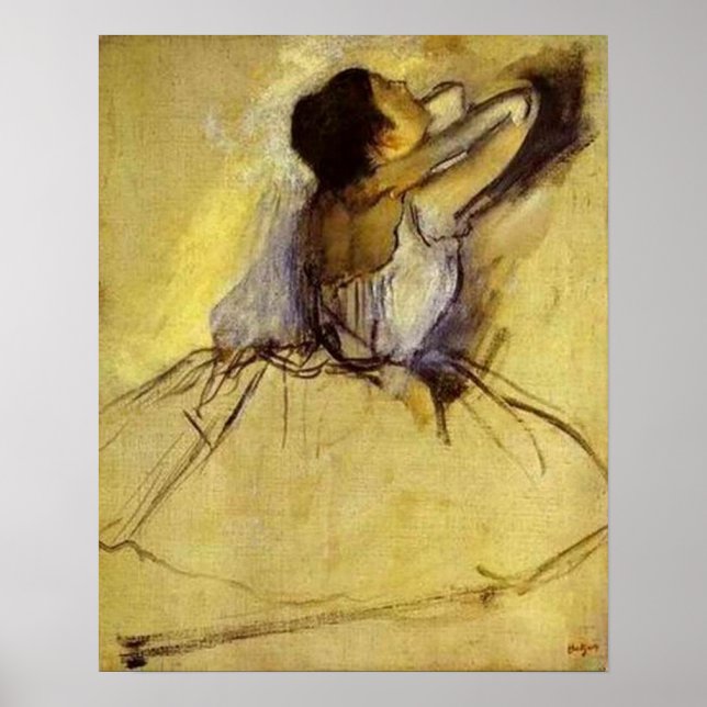 Degas Dancer in Yellow Fine Art Print (Front)