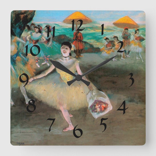 Degas 'Dancer with a Bouquet Bowing' Wall Clock (Front)