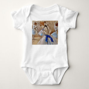 Degas Dancer With Blue Ribbon Baby Bodysuit