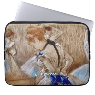 Degas Dancer With Blue Ribbon  Laptop Sleeve