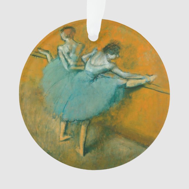 Degas Dancers at the Bar Ballet Ornament (Front)