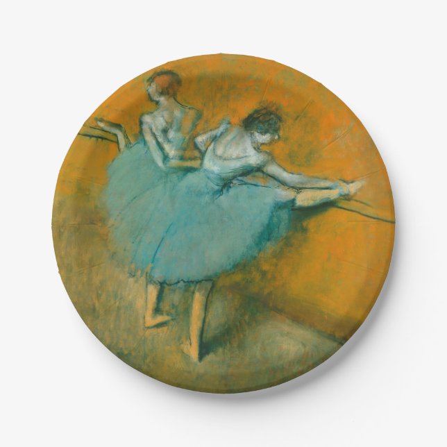 Degas Dancers at the Bar Ballet Paper Plate (Front)