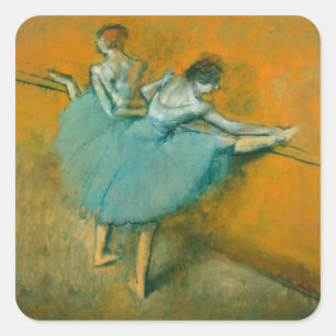 Degas Dancers at the Bar Ballet Square Sticker