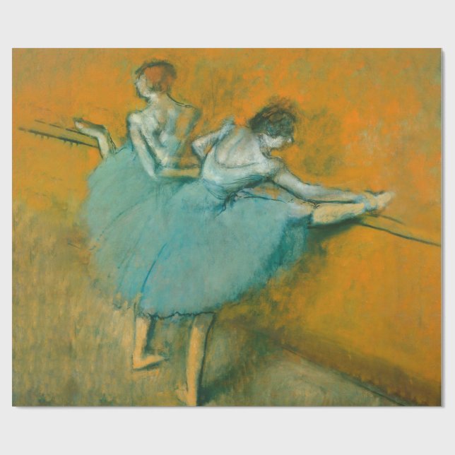 Degas Dancers at the Bar Ballet Wrapping Paper (Flat)