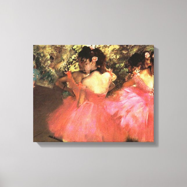 Degas Dancers in Pink Canvas Wrap (Front)