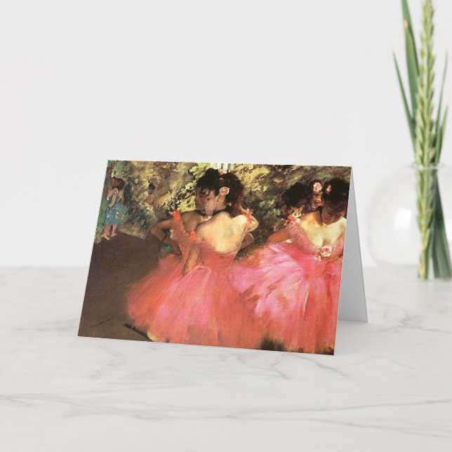 Degas Dancers in Pink Greeting Card (Front)