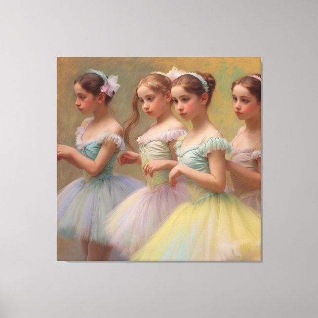 Degas dancers in soft colors canvas print (Front)