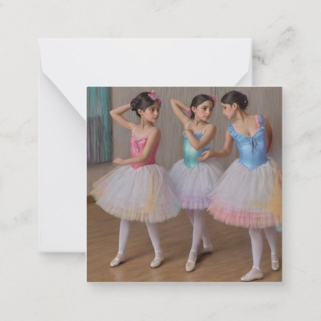 Degas dancers in soft colors card (Back)