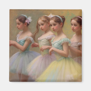 Degas dancers in soft colors magnet
