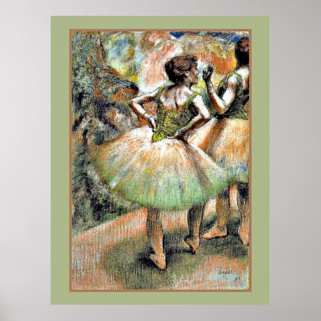 Degas - Dancers Pink and Green Poster (Front)
