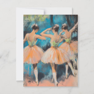 Degas Dancers Vintage Postcard 