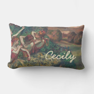 Degas Four Dancers Personalised Lumbar Cushion
